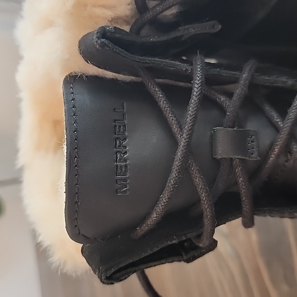 Merrell Mid Polar Waterproof leather boots fur-lined - Picture 4 of 8